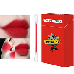 XNDD Lápiz labial de algodón mate para mujer, de larga duración, lápiz labial líquido, de larga duración, resistente al agua, fácil de llevar (Better  en oferta