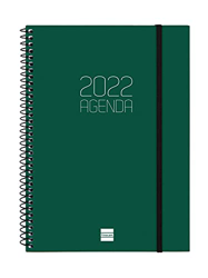 Finocam - Agenda 2022 Semana Vista Vertical, de Enero 2022 a Diciembre 2022 (12 meses) E10 - 155x212 mm Espiral Opaque Verde Catalán precio
