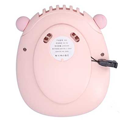 SHYEKYO Ventilador portátil, Ventilador USB portátil para el hogar para Deportes al Aire Libre para el Aula para la Oficina(Rosado, Tipo de Torre Incl