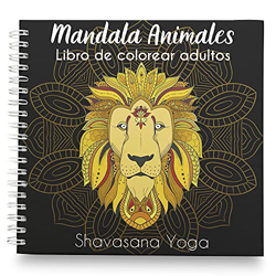 Libro de Colorear para Adultos- Mandalas de Animales- Relájate y Elimina 100% los Nervios- Ilustraciones Originales de Animales- Papel ExtraGrueso características