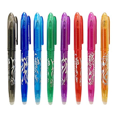 Bolígrafo de gel borrable, ariel-gxr 0.5mm bolígrafo de gel líquido, bolígrafo de secado rápido con goma de borrar para niños, estudiantes y adultos, 