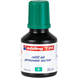 edding T25-004 - Frasco de tinta permanente de 30ml, color verde precio
