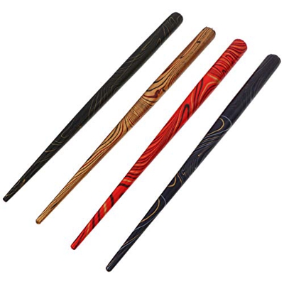 NUOBESTY 4Pcs Soportes de Plumilla de Pluma de Inmersión de Madera Retro Soporte de Plumilla de Pluma de Caligrafía Retro Pluma de Plumilla de Inmersi