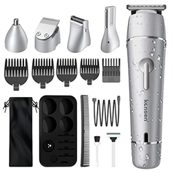 KENSEN Recortadora 5 en1, Cortapelos Hombre, Maquina Cortar Pelo Recargable con Silencioso Motor, 90 minutos de autonomía, para Hombre Corporal Facial características