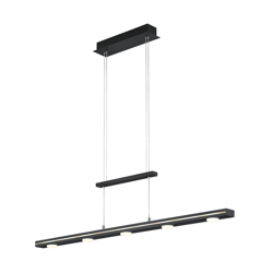 Lindby Naiara lámpara colgante LED, negro en oferta