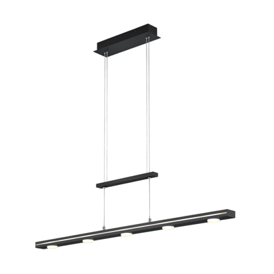 Lindby Naiara lámpara colgante LED, negro