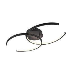 Lindby Cirlio plafón LED CCT, antracita en oferta