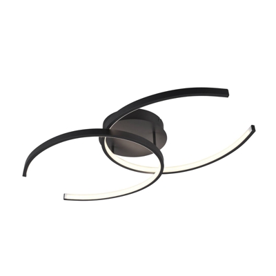 Lindby Cirlio plafón LED CCT, antracita