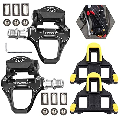 Pedal MTB Pedales Bicicleta Montaña Pedales de Ciclismo Pedal SPD de Doble Plataforma Pedales de Ciclismo de Montaña Multiusos Rosca de 9/16 "para BMX