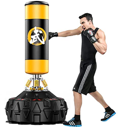 Saco De Boxeo Independiente, 70 '' Saco De Boxeo Pesado con Base De Ventosa para Adultos, Jóvenes, Niños, Hombres Stand Kickboxing Bag Kick Punch MMA  en oferta