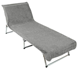 ZOLLNER Toalla para Tumbona de Playa y jardín, algodón, Gris Claro precio