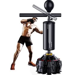 KUKU Barra De Boxeo Reflex Barra Giratoria De 360 ° Saco De Boxeo De Pie De Altura Ajustable Saco De Boxeo para Entrenamiento De Adultos Pesados con B precio