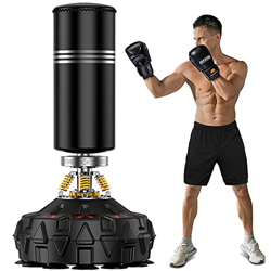 KUKU Saco De Boxeo De Alta Resistencia con Soporte para Adultos Y Altavoz Bluetooth, Saco De Kickboxing Pesado Independiente De 70"con Base De Ventosa precio