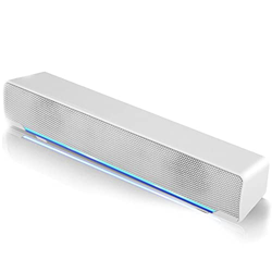 Barra de Sonido USB TV, Sonido estéreo 3D Mini Barra de Sonido con Sonido Envolvente de Bajos con luz de respiración LED Compatible con TV, Escritorio precio