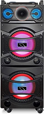 Altavoz, 2x10, powergenics, 100w rms/ 750 w pmpo, BT, USB, FM, TWS, eq, led (sytech)