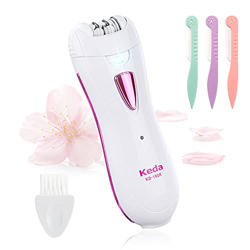Depiladora Eléctrica, Depiladora Mujer con Luz LED Depiladora Electrica Recargable, Depiladora Facial Aptas para Axilas, Piernas y Bikini Depilacion I características