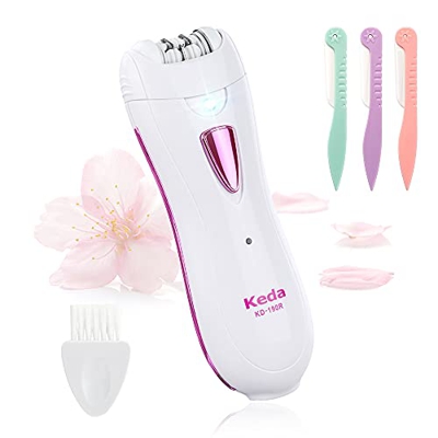 Depiladora Eléctrica, Depiladora Mujer con Luz LED Depiladora Electrica Recargable, Depiladora Facial Aptas para Axilas, Piernas y Bikini Depilacion I