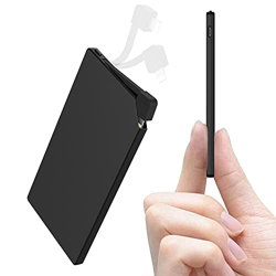 Auskang Power Bank conectado con cable de datos 2 en 1, solo compatible con iPhone, 5000 mAh, baterías externas ultrafinas y ultraligeras, la mejor el en oferta