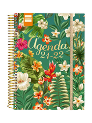 Finocam Agenda 2021 2022 1 Día página Septiembre 2021, Junio 2022 10 meses y Julio/Agosto resumidos 4º, 155x212 Secundaria Tropical Catalán características