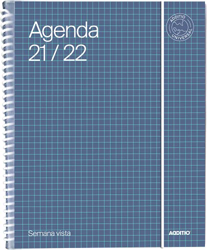 Additio A142-SV Agenda Universal Semana Vista - color azul oscuro precio