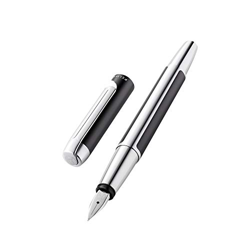 Pelikan 817127 Pura - Pluma estilográfica (punta fina, incluye cartucho de tinta Pelikan Edelstein Ink), color gris precio