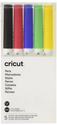 CRICUT, Classic (5 ct) Explore/Maker Fine Point Pen Set 5-pack M1, Classics, Pack de 5, 5 características