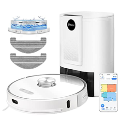 Ultenic T10 Robot Aspirador y Fregasuelos que Aspira y Friega, con Vaciado automático, Potente 3000Pa, Largo Tiempo, Láser Navegación, Compatible con  precio