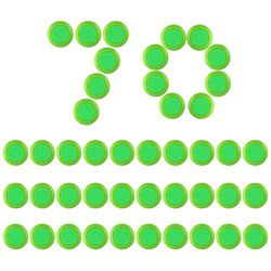 Yosoo Dardos de bala de recambio suave para Nerf Vortex Blaster VIGILON Nitron Praxis Proton – Verde, 70 unidades precio