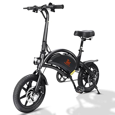Bicicleta eléctrica Plegable, E Bike Motor de 400W hasta 45 Km/h, Batería de 48v 7.5Ah, 14" Neumáticos, 3 Modos, Autonomía de 25-45 Km Bici Electrica 