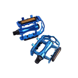 Pedales de bicicleta, par de aleación de aluminio, antideslizantes, ligeros, para bicicleta, con cojinetes sellados, pedales de plataforma, planos con en oferta