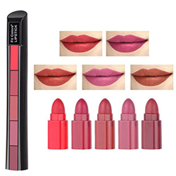 BTSEURY Colores Terciopelo Mate Brillo Labial Antiadherente Impermeable Lápiz Labial Mate de Larga Duración Lápiz Labial Mate de Terciopelo Lápiz Labi características