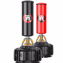 KUKU Saco De Boxeo Independiente De 71 Pulgadas, Pesado, con Base De 12 Ventosas, para Adultos, Jóvenes, Niños, Hombres, Bolsa De Kickboxing De Pie pa en oferta