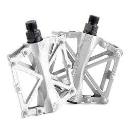 ROSEBEAR 1 par de Reposapiés de Aleación de Aluminio para Bicicleta Pedales de Rodamiento Antideslizantes para Bicicleta de Carretera Blanco características