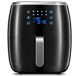 6L 1800W XXL Freidora sin  Aceite Airfryer Silenciosa Freidora de Aire Caliente, Función Mantener Caliente, Pantalla Táctil LED con 8 Programas, Recet precio