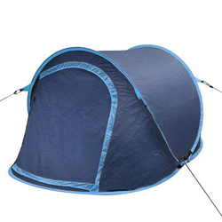 GOTOTOP - Tienda plegable portátil para 4 estaciones y antirayos UV, con bolsa de transporte para picnic, senderismo, camping, azul marino, 215 x 125  en oferta