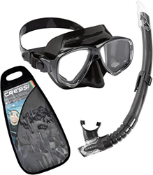 Cressi Marea VIP Italiano Hecho Snorkel Set, Unisex, Marea VIP, Negro precio