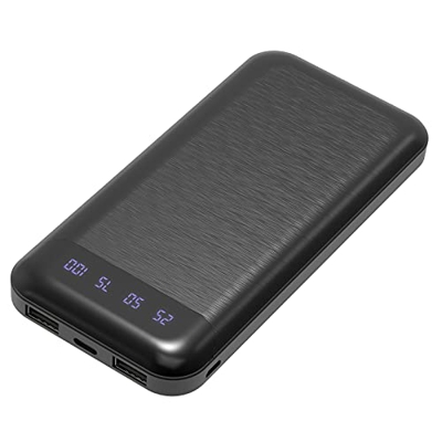Power Bank 10000mAh Cargador Portátil Batería Externa con 2 Salidas USB 2.4 A y Entrada USB C Compatible con Huawei iPhone 12 11 X iPad Samsung Galaxy