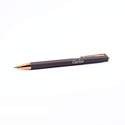 Original Boligrafo Publicitario ROSE PERSONALIZADO (Nombre o Texto) Gris · Boligrafos realizados en metal con detalles acoplados en Rose Gold precio