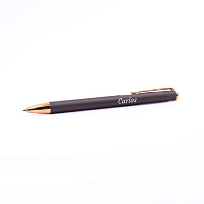 Original Boligrafo Publicitario ROSE PERSONALIZADO (Nombre o Texto) Gris · Boligrafos realizados en metal con detalles acoplados en Rose Gold