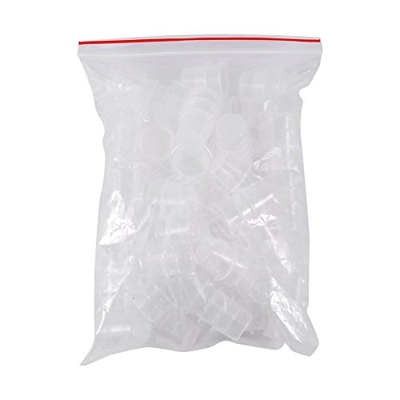 Tapa de tinta 100 unids/set tapa de tinta de tatuaje reutilizable taza olla plástico Microblading pigmento accesorios titular(Medium)