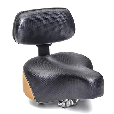 PRDECE Sillín de Bicicleta Asiento Delantero de sillín de Bicicleta Universal con Soporte de Respaldo Accesorios de Bicicleta Parte para Asiento de Bi