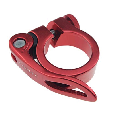 chiwanji Abrazadera para Poste de Sillín Abrazaderas de Liberación Rápida para Bicicleta de Equilibrio de Carretera de Montaña de 30 Mm - roja