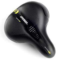 LYCAON Bicycle Saddle (Extra-Comfort) Road Bike Saddle, Ebike Cruiser Bike Saddle Ebike Trike Mountain Road Bike(Amarillo) precio