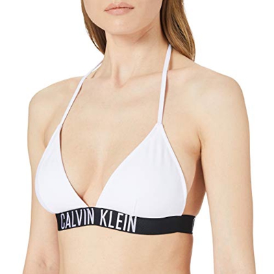 Calvin Klein Triangle-rp Parte Superior de Bikini, Pvh Classic Blanco, XL para Mujer