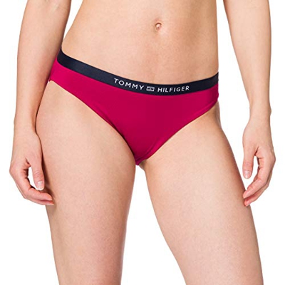 Tommy Hilfiger Classic Bragas de Bikini, Magenta Real, L para Mujer