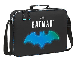 Safta Cartera Extraescolares de Batman Bat-Tech, 380x60x280 mm, Negro (M385) precio