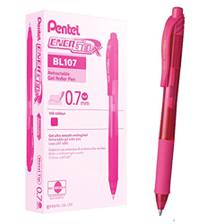 Pentel EnerGel-X - Bolígrafos retráctiles (12 unidades, punta de 0,35 mm), color rosa precio