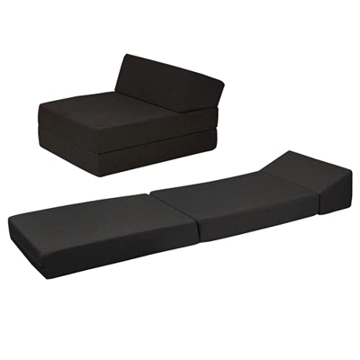 Bobby's Bedware Colchón plegable 2 en 1, práctico como colchón de viaje, colchón plegable, colchón para invitados y más, colchón de viaje de 12,5 cm d