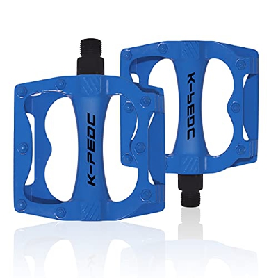 Pedales para bicicleta de montaña de carreras de metal MTB antideslizantes (1 par)