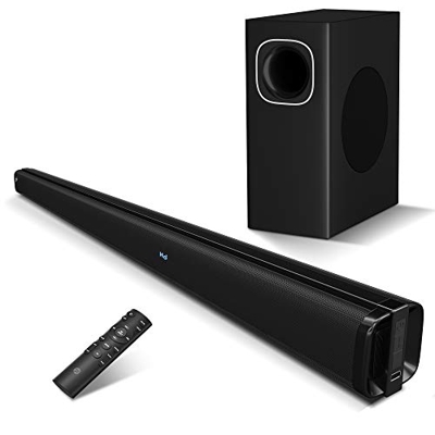 Barra de Sonido con [Dolby], Soundbar de 2.1 CH con Subwoofer Compatible con Televisores 4K y HD (D2, 200W)